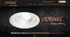 Desktop Screenshot of cornetcrockery.com
